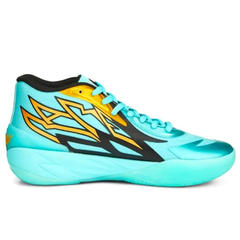 Puma LaMelo Ball MB.02 Honeycomb Electro Aqua Blue 377590-01